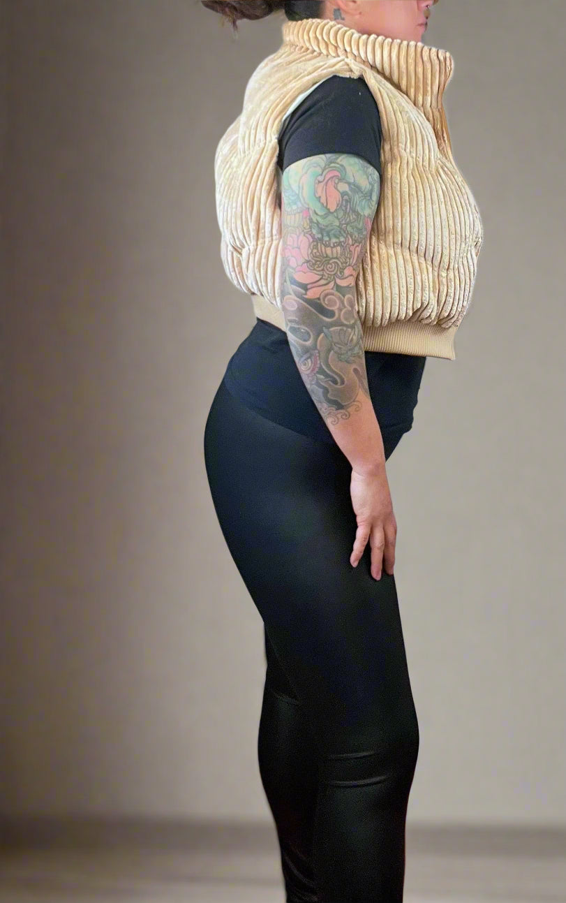Corduroy Puff Vest