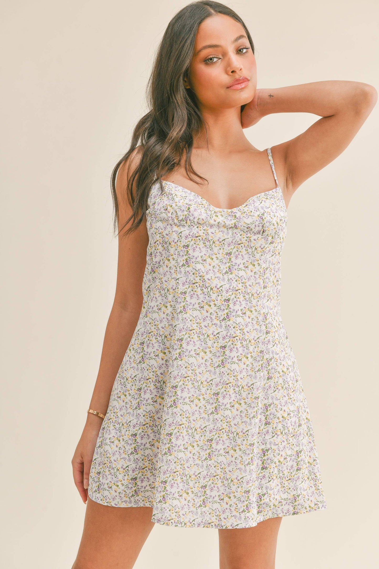 Spaghetti strap mini dress