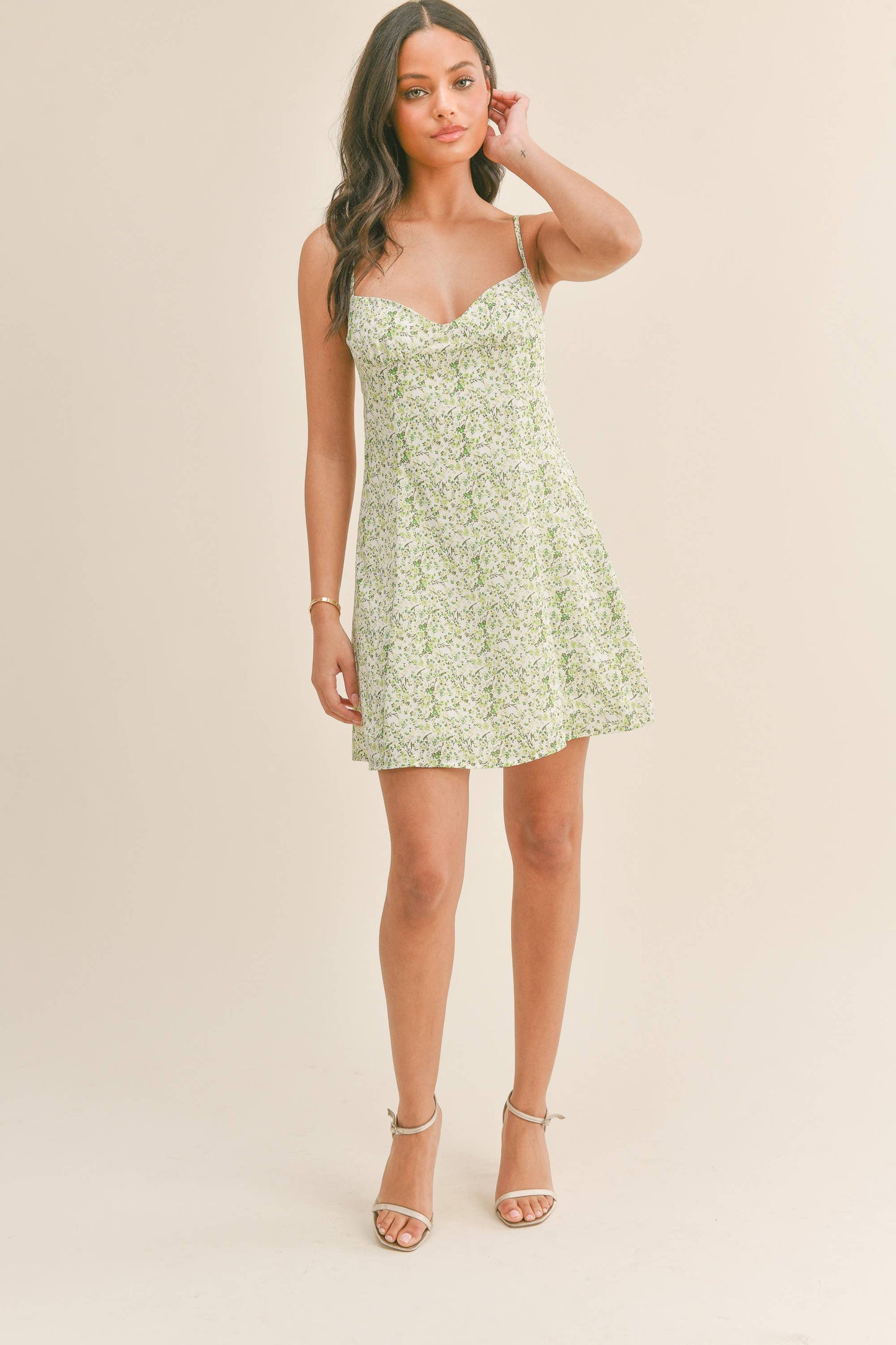 Spaghetti strap mini dress