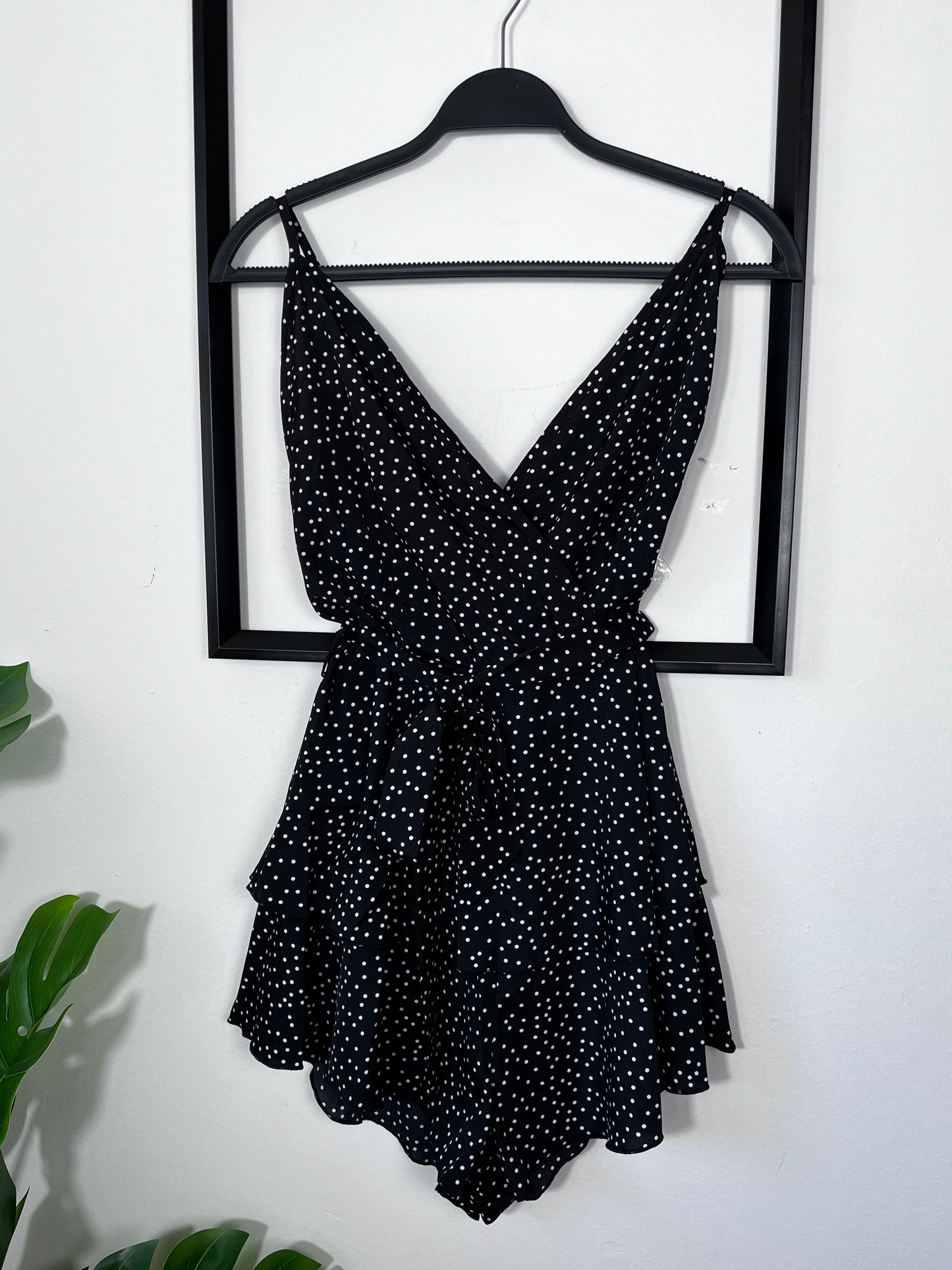 Polka Dot Ruffle Romper