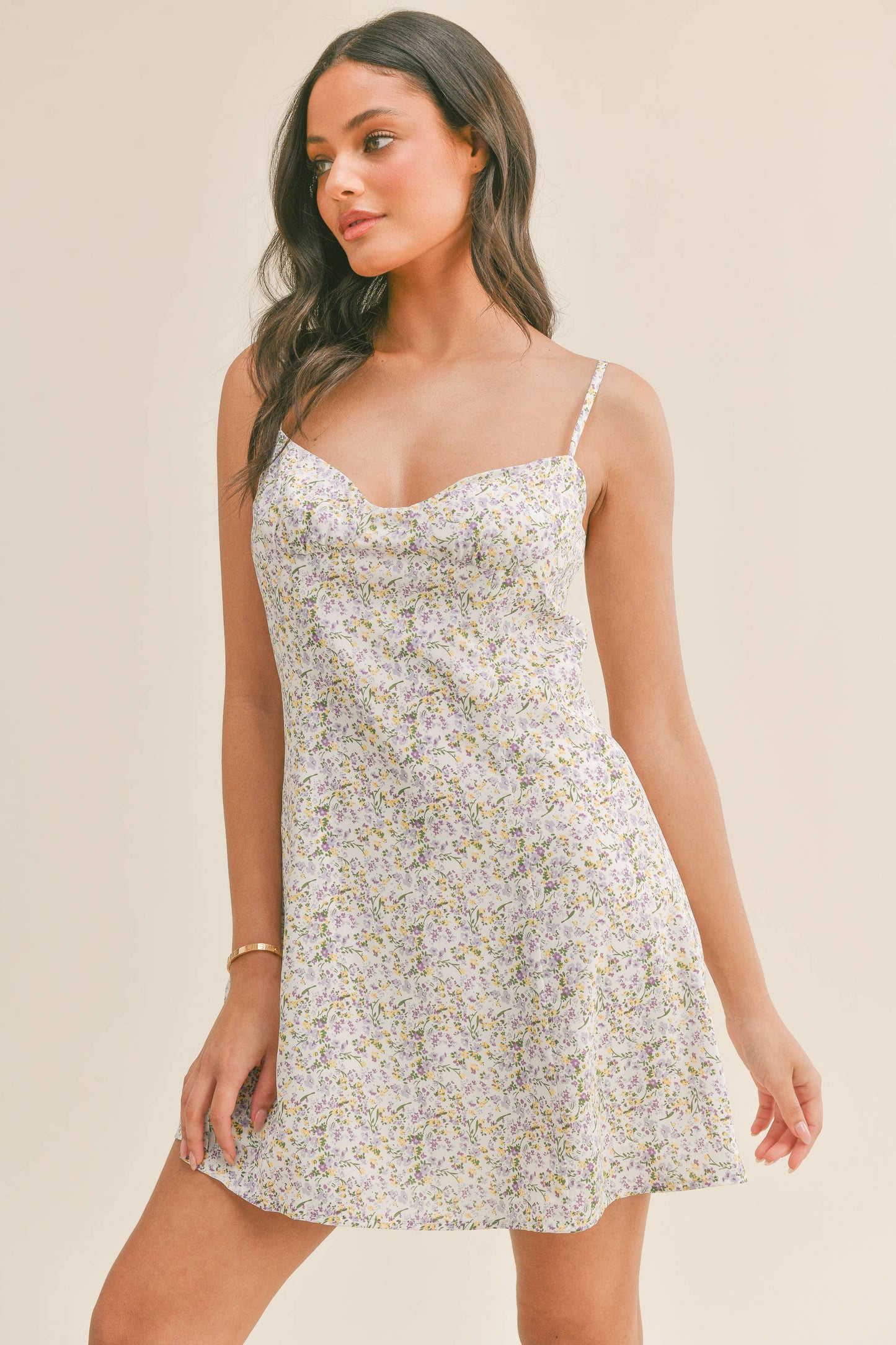 Spaghetti strap mini dress